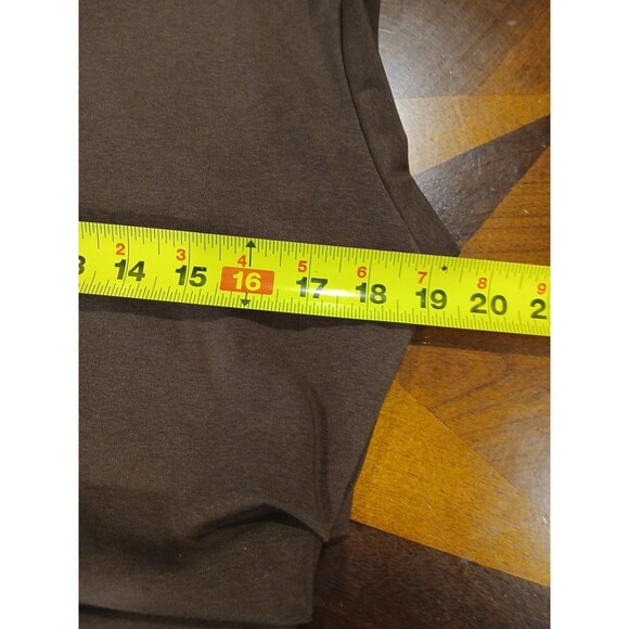 OGL Mockneck Tucks Midi Dress - Hazelnut Coco Sleeveless Brown Ruched Size PXL - Picture 9 of 15